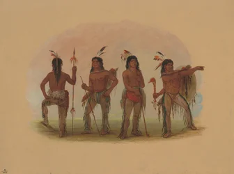 Vier Navaho-Krieger