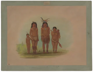 Vier Sepibo-Indianer
