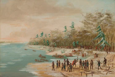 La Salle schlägt den ersten Bolzen für den Griffin ein. 26. Januar 1679, 1847-1848