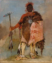 Om-pah-tón-ga, Großer Elch, ein berühmter Krieger, 1832