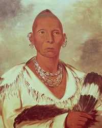 Porträt von Black Hawk, einem Indianerhäuptling
