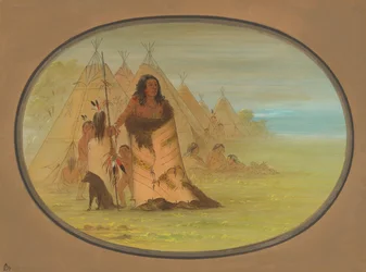 Puncah-Häuptling umgeben von seiner Familie, 1861-1869