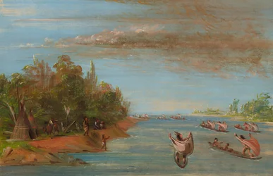 Sac und Fox Segeln in Kanus