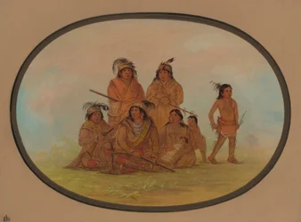 Seminolee-Indianer, Gefangene in Fort Moultrie, 1861-1869