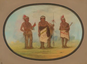Drei Iowa-Indianer, 1861-1869
