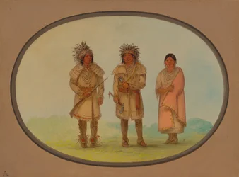 Drei Peoria-Indianer, 1861-1869