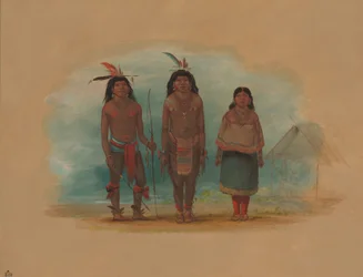 Drei Taruma-Indianer