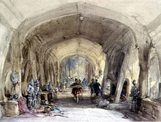Innenansicht einer baronialen Halle