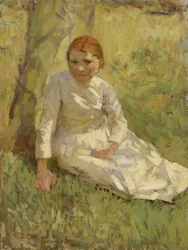 Mädchen auf einem Feld