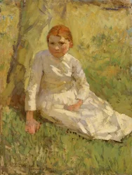 Mädchen auf einem Feld