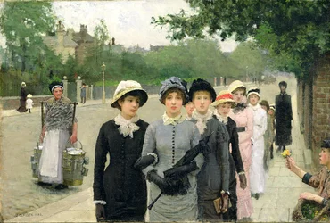 Schulmädchen, 1880