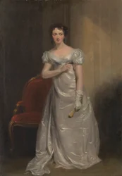 Harriet Smithson als Miss Dorillon, in "Wives as They Were, and Maids as They Are" von Elizabeth Inchbald