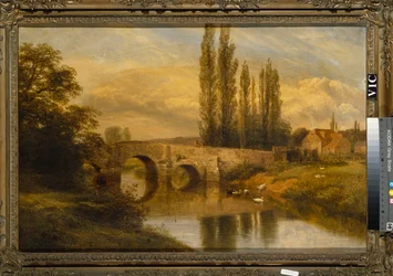 Fittleworth Alte Mühle und Brücke am Rother, Sussex