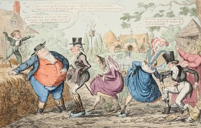 Ein Besuch auf der Cockney Farm - Besichtigung des Geländes usw. usw. usw., veröffentlicht 1835.