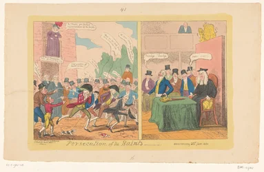 Karikatur der englischen Innenpolitik, 1820