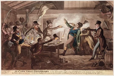 Die Cato Street Verschwörer, veröffentlicht von G. Humphrey, 9. März 1820
