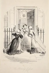 Der Morgentratsch, aus Die größte Plage des Lebens, veröffentlicht 1847