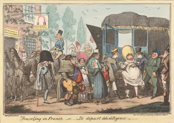 Reisen in Frankreich - oder - Le départ de la diligence