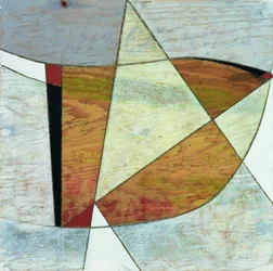 Grenville, 1978 (Bleistift und Öl auf Treibholz)