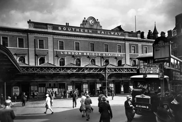 London Bridge Station, Southwark, London, ca. 1920-1930