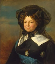 Porträt der Kaiserin Maria Feodorovna in Trauer
