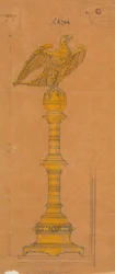 Entwürfe ausgeführt für Jones und Willis, Metall- und Holzarbeiter und Kirchenmöbelhersteller aus Birmingham und London