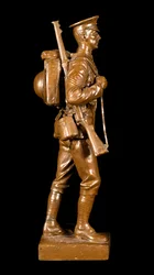 Ein Sergeant der Grenadier Guards in Marschordnung, ca. 1920