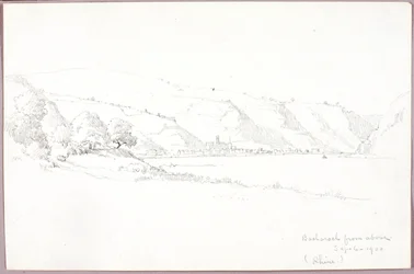 Bacharach von oben (Rhein)