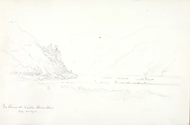 Der Rhein bei Burg Rheinstein