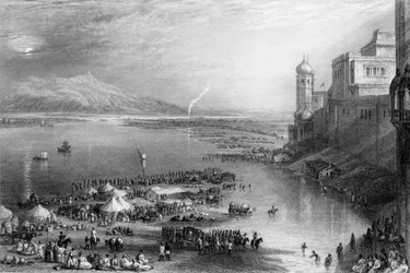 Teil des Chaut, in Hurdwar, 1838