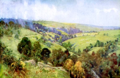 Auf den Hügeln bei Harrogate, Yorkshire, 1924-1926