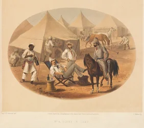 Lagerszene, Indischer Aufstand, um 1857-1858