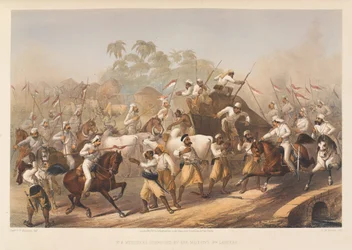 Meuterer überrascht von Ihrer Majestät 9. Lanzenreiter, 1857