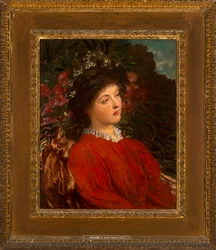 Porträt von Eveleen Tennant (später Mrs F.W.H. Myers) 1876