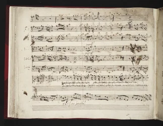 Musikalische Partitur aus 