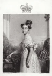 Königin Victoria im Alter von 18 Jahren