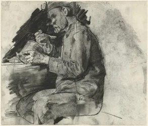 Soldat beim Essen