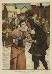 Neujahrstag im alten New York