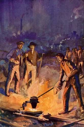 Schienen schweißen mit dem Thermitverfahren