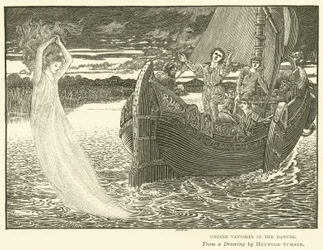 Undine verschwindet in der Donau