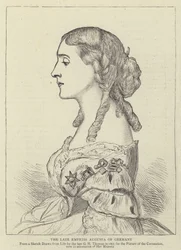 Die verstorbene Kaiserin Augusta von Deutschland