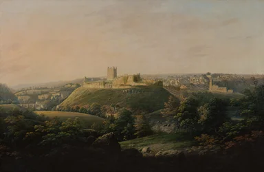 Ein weiter Blick auf Richmond, Yorkshire