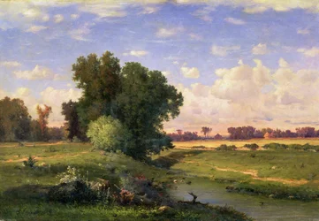Hackensack Meadows, Sonnenuntergang, 1859