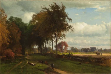 Landschaft mit Rindern
