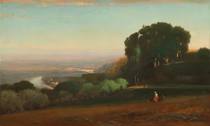 Blick auf den Tiber bei Perugia, 1872-1874.