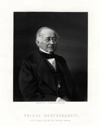 Prinz Gorchakov, russischer Diplomat, 19. Jahrhundert