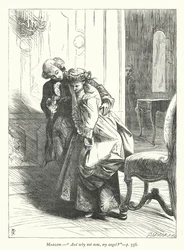 Illustration für Sie macht sich klein, um zu erobern (Gravur)