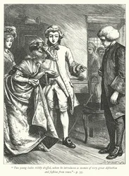 Illustration für Der Pfarrer von Wakefield (Gravur)