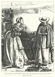 Illustration für Der Pfarrer von Wakefield (Gravur)