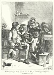 Illustration für Der Pfarrer von Wakefield (Gravur)
